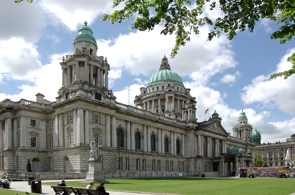 Belfast City Hall is a striking building in Belfast