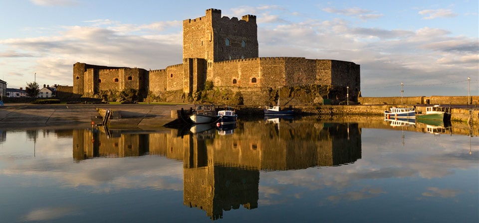 Carrickfergus Castle is the countrys most famous castle.