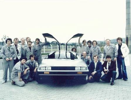 This is one of the first photos of the DeLorean.