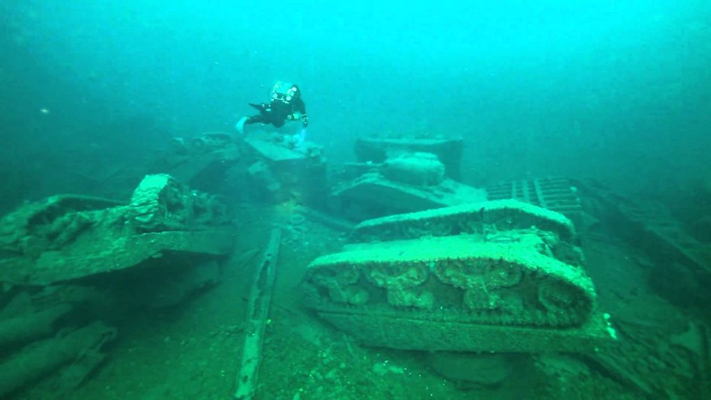 The Empire Heritage is one of the most famous shipwrecks off the Irish coast.