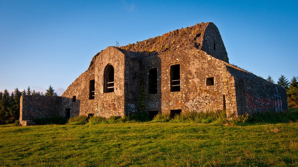Halfway through our list of the most haunted places in Ireland is Hellfire Club in the Dublin Mountains.