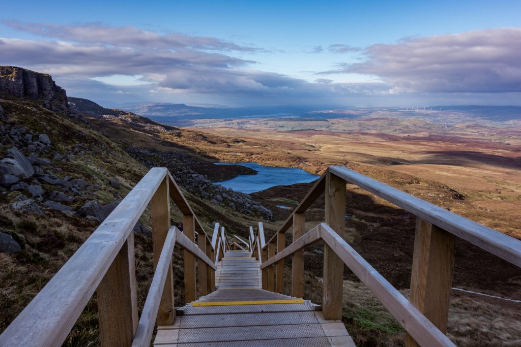 Another of the best things to do in Northern Ireland is Cuilcagh Boardwalk Trail.