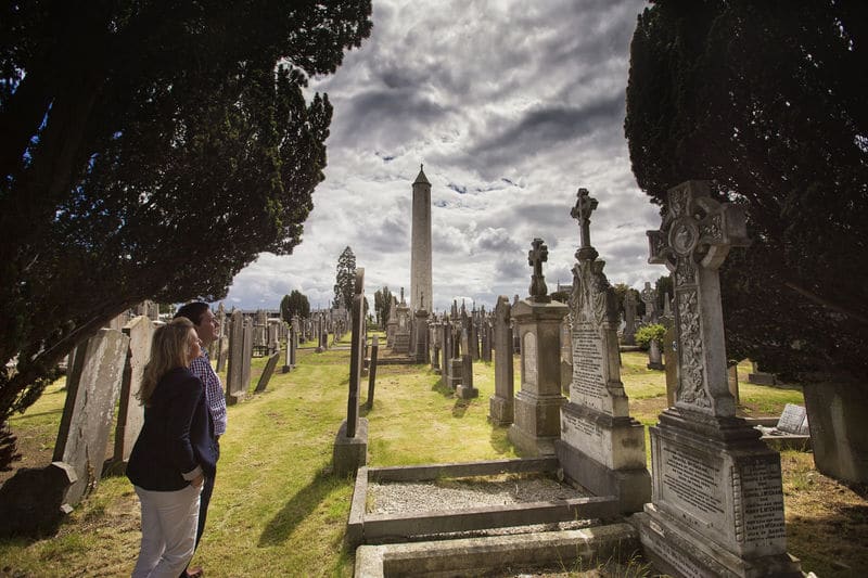 Eerie and unsettling, the Glasnevin Cemetery in Dublin is well worth a visit to see the graves of famous Irish icons.