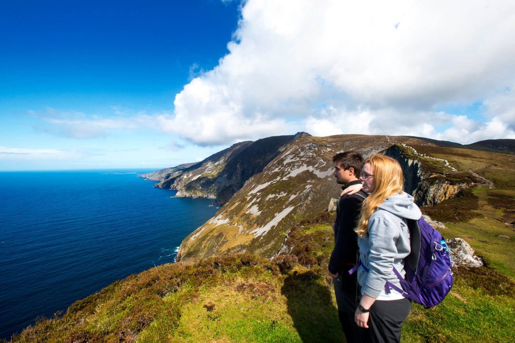 There is a Slieve League Cliffs visitor centre in Teelin.