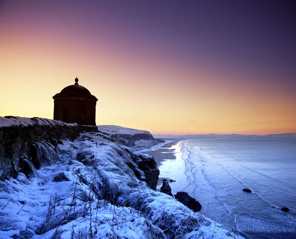 Mussenden Temple is beautiful in the winter