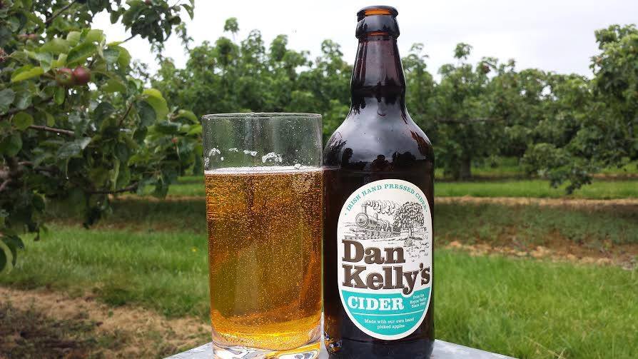 Dan Kelly's Cider is locally made and created from hand-picked fresh apples, grown on the Kelly's farm.