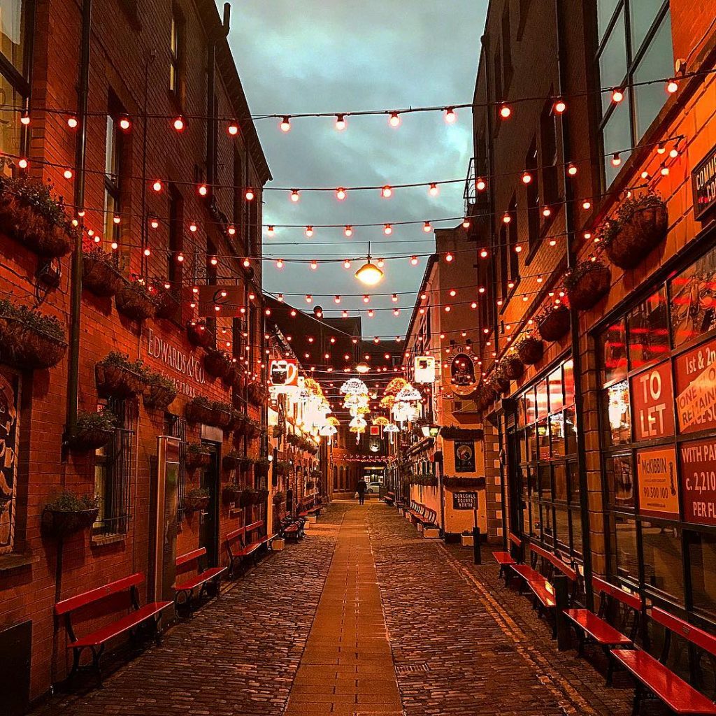 Commercial Court is a picturesque street in Belfast's Cathedral Quarter