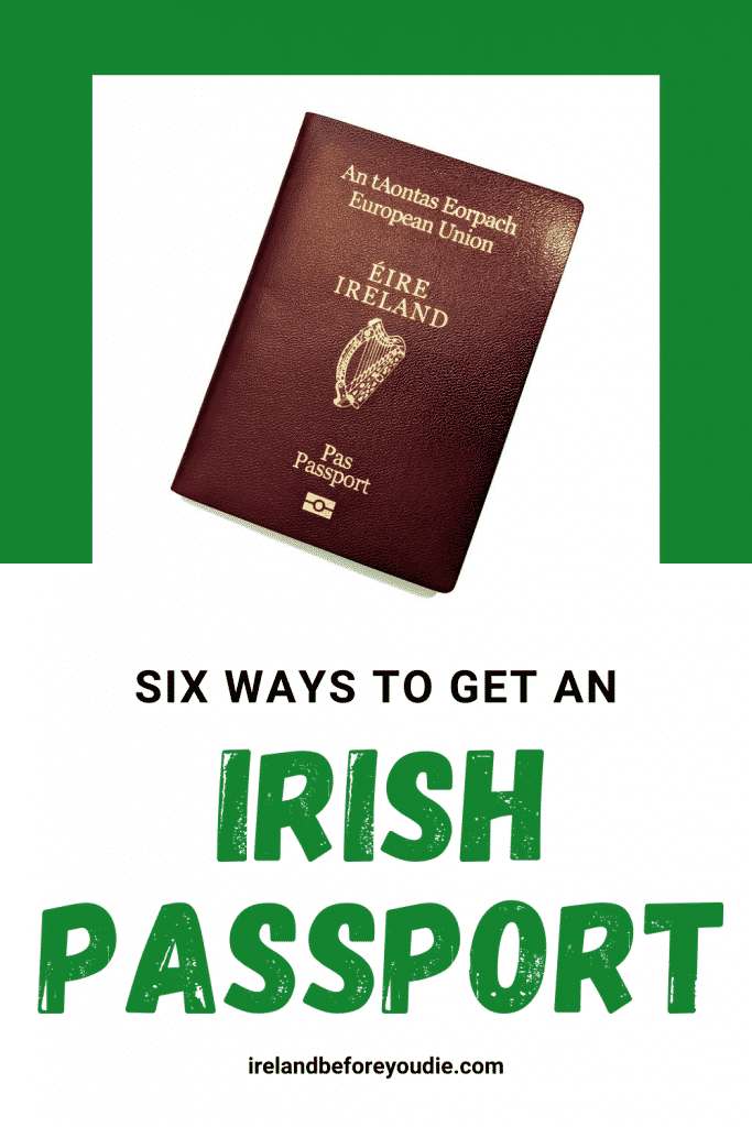 irish passport for usa travel