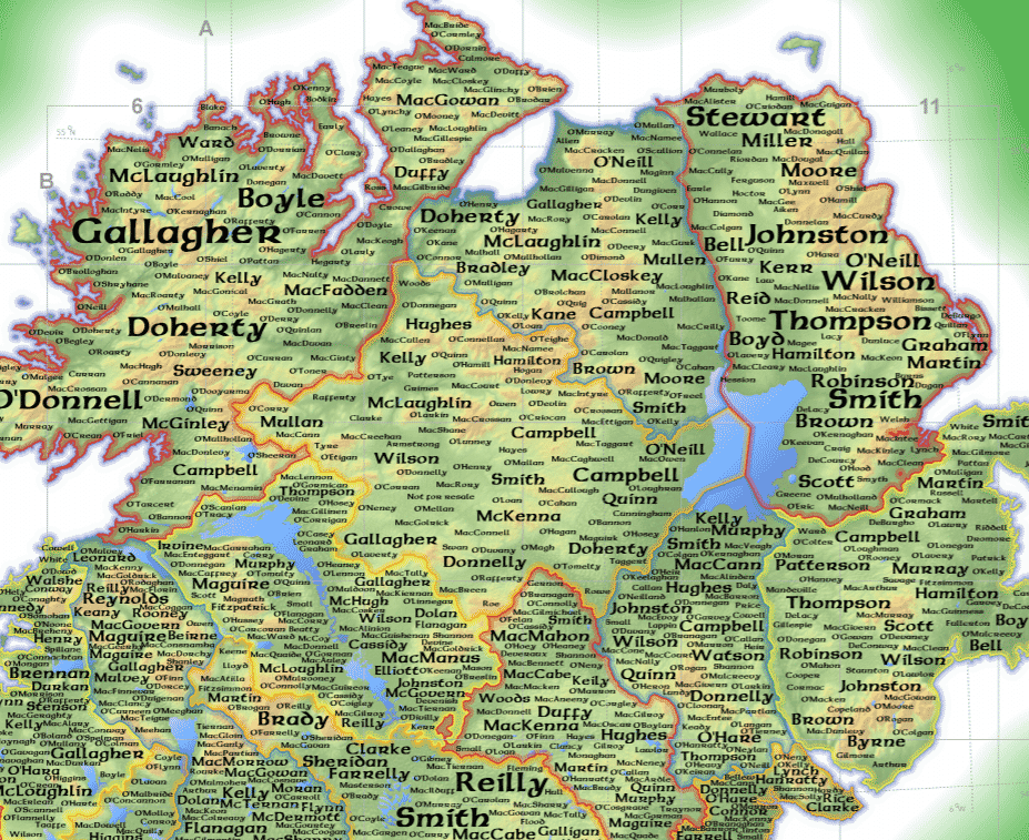 The top 20 most surnames in Northern Ireland | Ireland Before Die