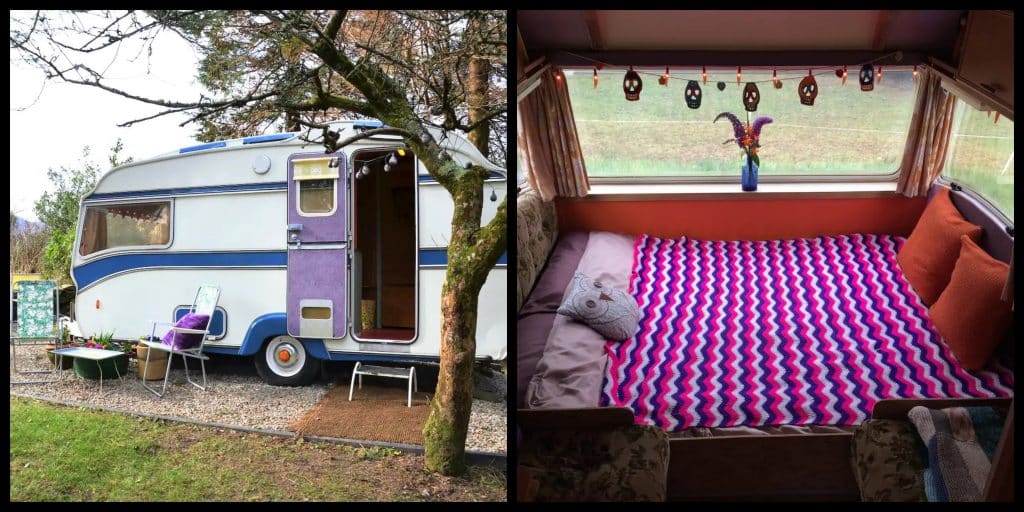 This vintage Irish caravan on Airbnb is hippie heaven