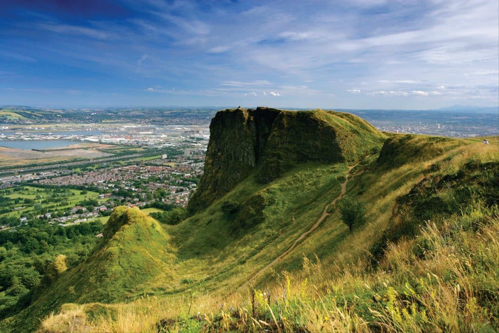 Cave Hill offers the best view of Belfast and is another of the best things to do in Northern Ireland.