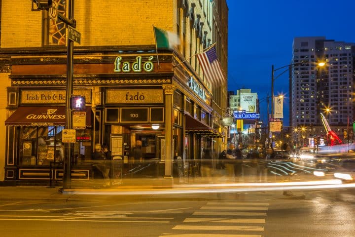 Guinness is the drink of choice at Fado in Chicago