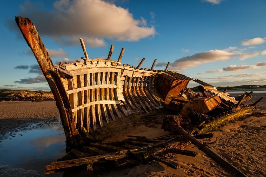 Plans to replace the Bunbeg shipwreck in Donegal have been revealed
