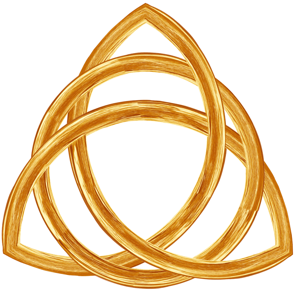 The trinity knot is a memorable Celtic symbol