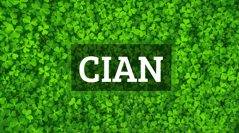 Cian is one of the top 10 Irish boy names that nobody can pronounce
