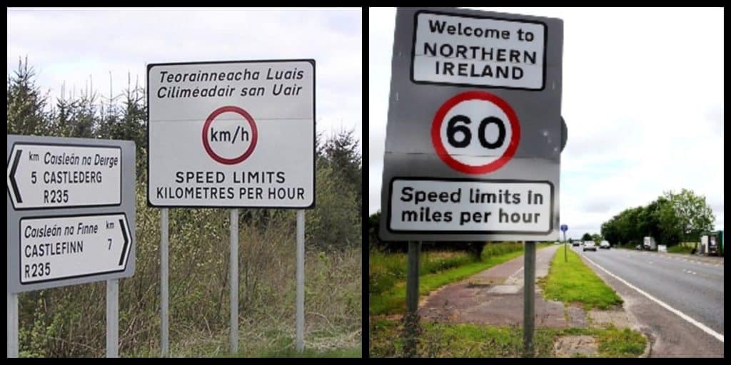 10 differenze tra Irlanda del Nord e Repubblica d'Irlanda include unità di misura