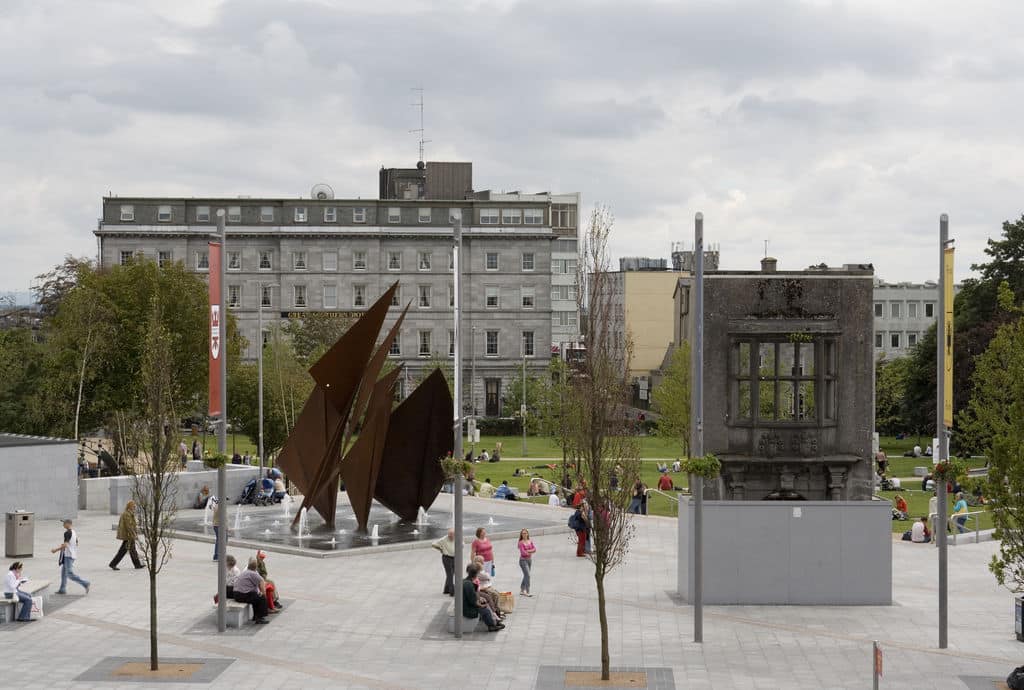 Eyre Sqaure, hotspot of one of Galway's best walking tours. 