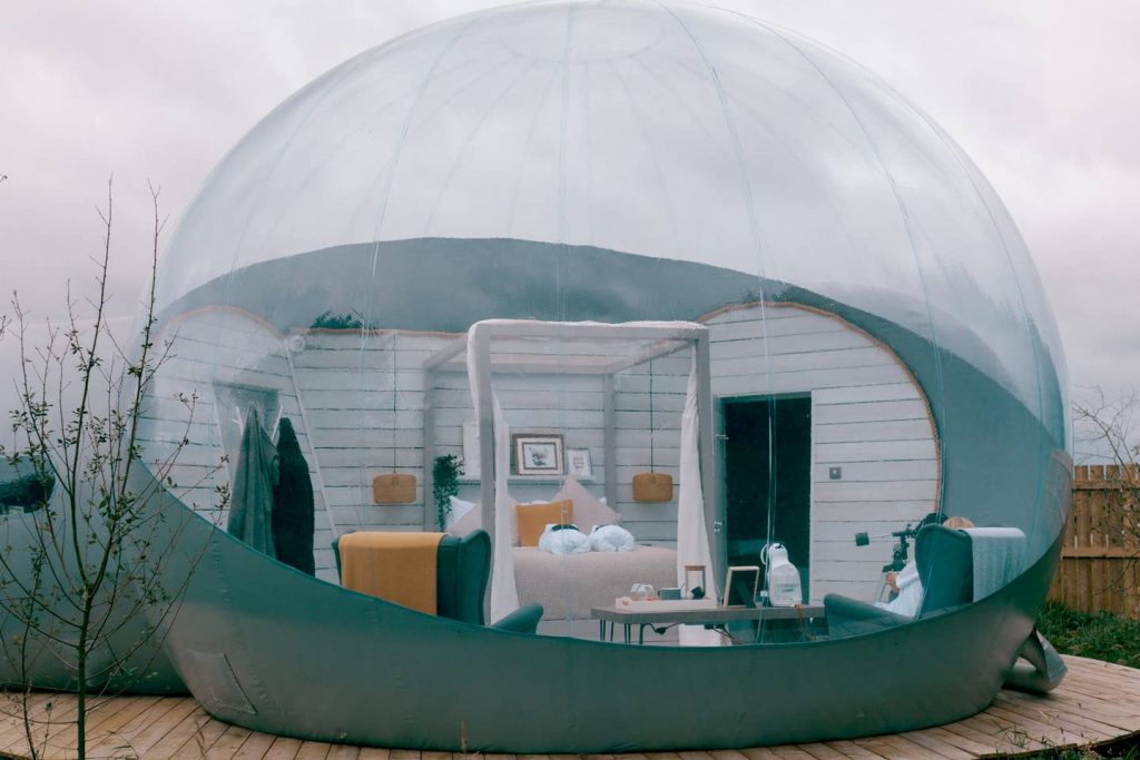 The Foxborough Bubble Den is located in County Antrim