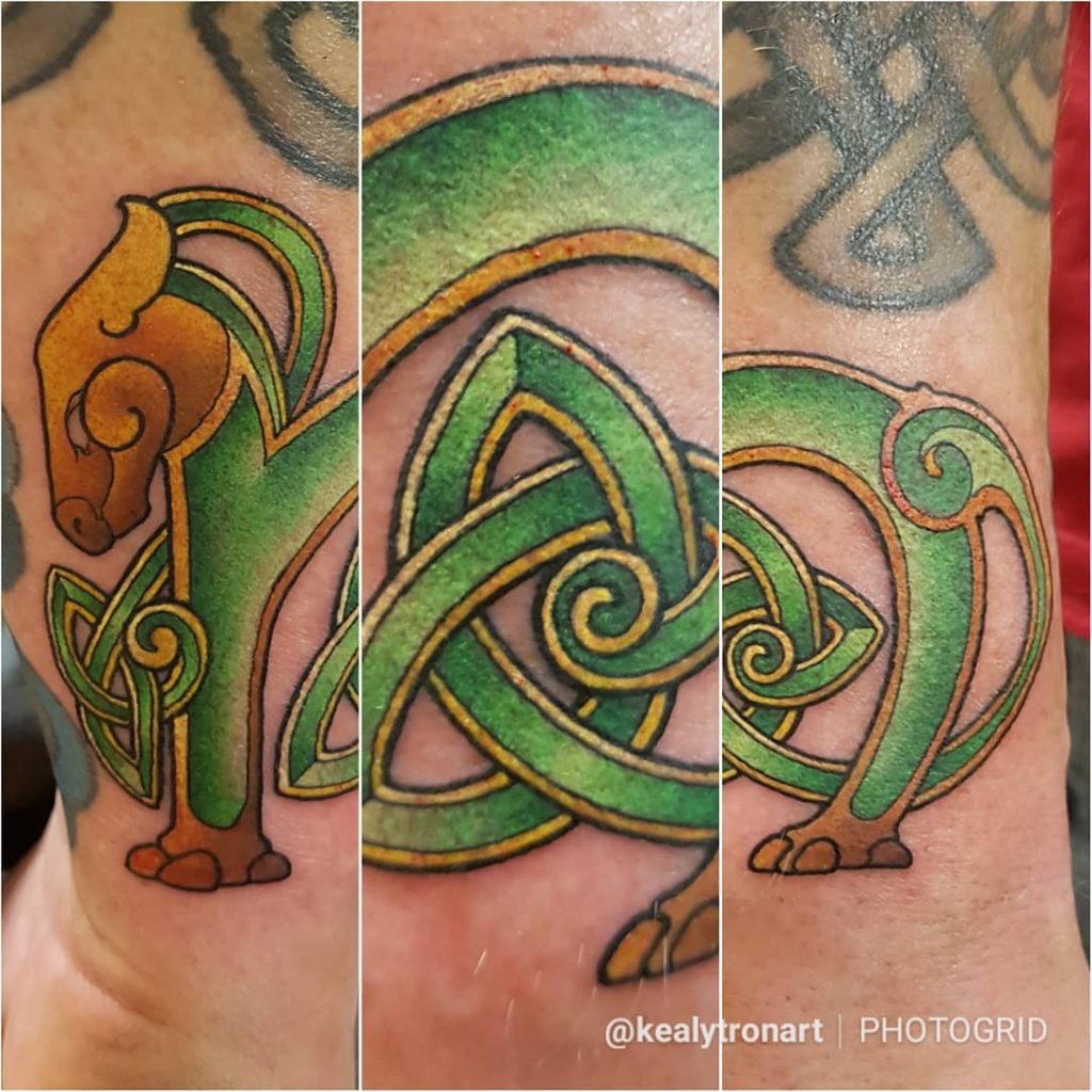 10 crazy cool Irish tattoos on Instagram include this one of Celtic griffin
