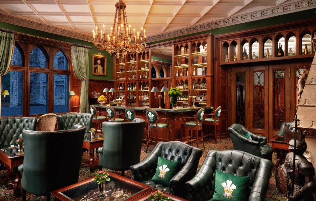 Ashford Castle Hotel Bar is a great place to grab a drink, and it's very classy too.