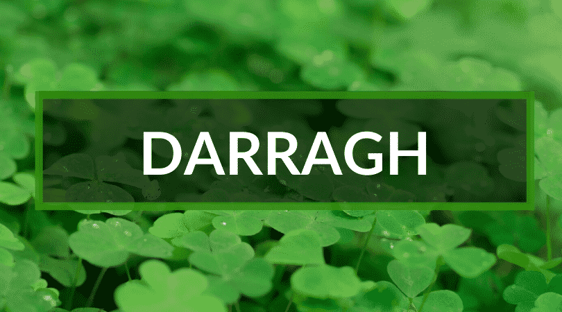 Darragh is another one of our top Gaelic Irish boys names. 
