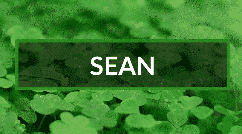 Another of our top Gaelic Irish boys names is Sean.