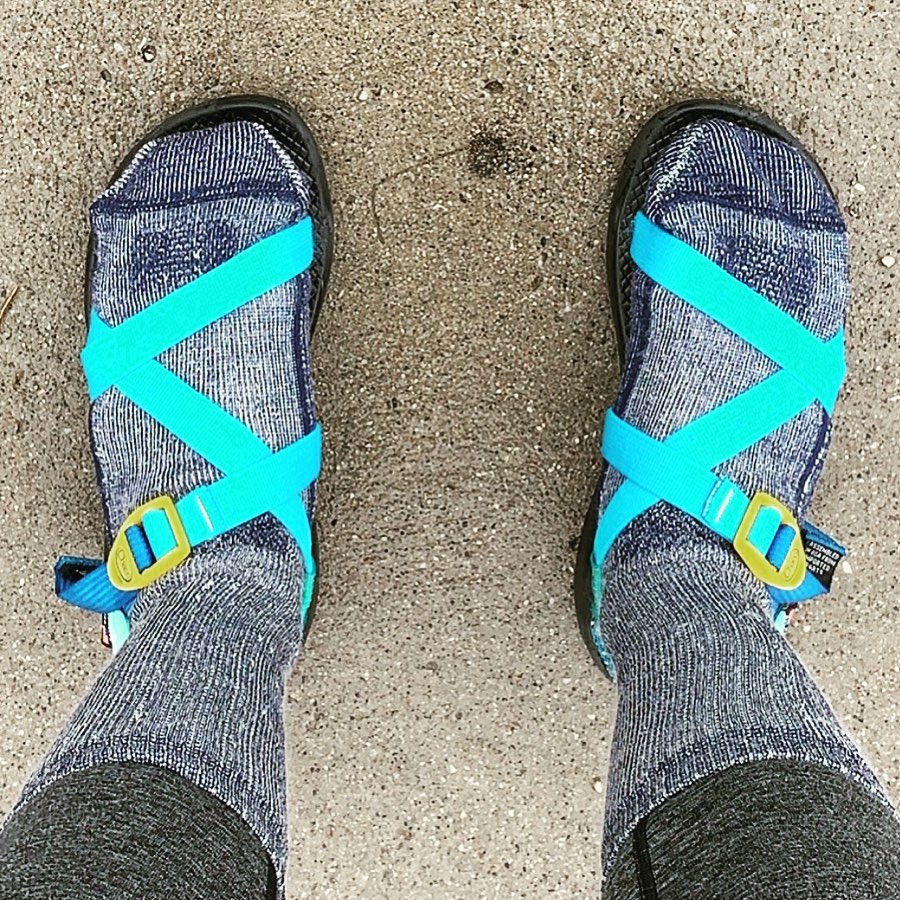 You won't see many people wearing socks with sandals in Ireland
