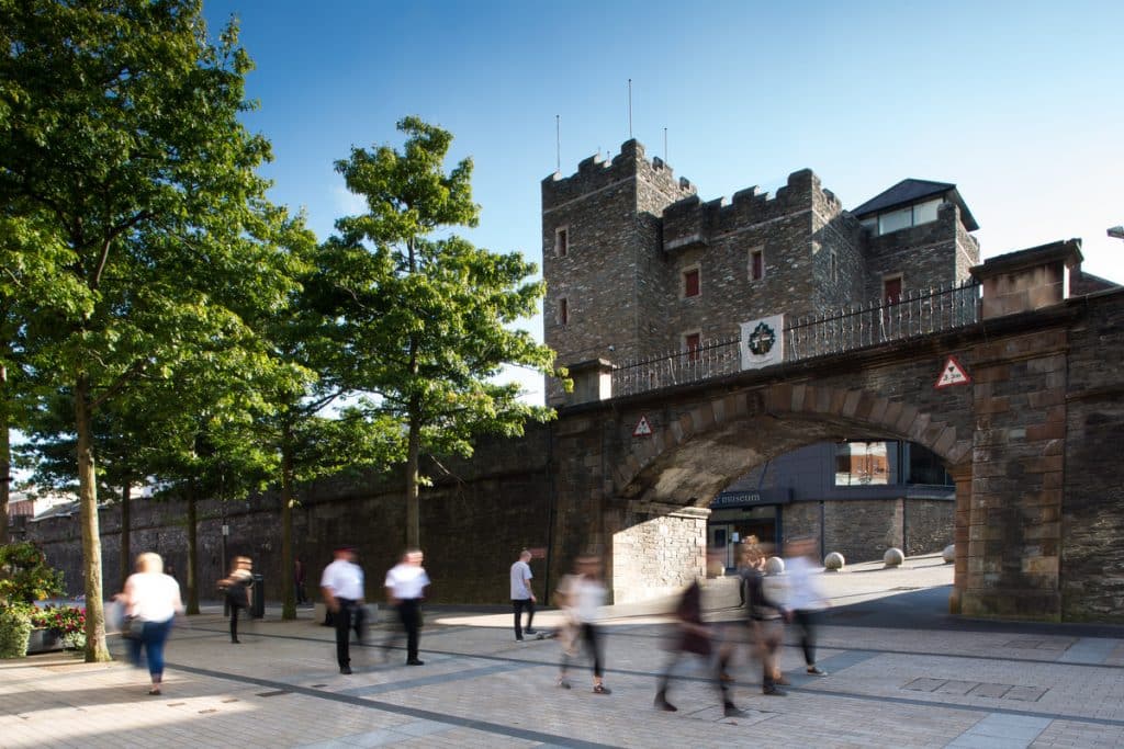 Derry City Walls are one of the best free things to do in Northern Ireland.