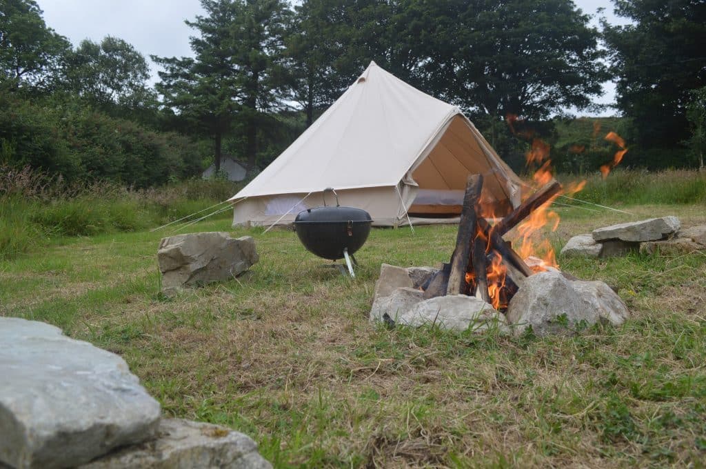 Camping is popular in Ireland. 