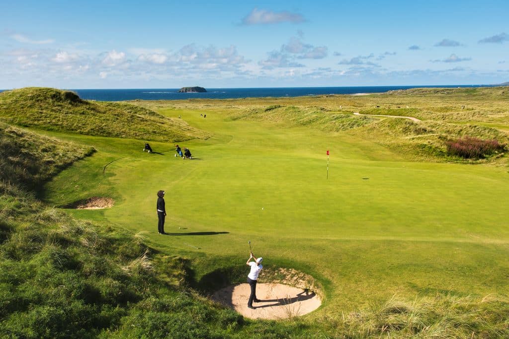 Ballyliffin course in Donegal is another of our top picks, located next to the ocean.