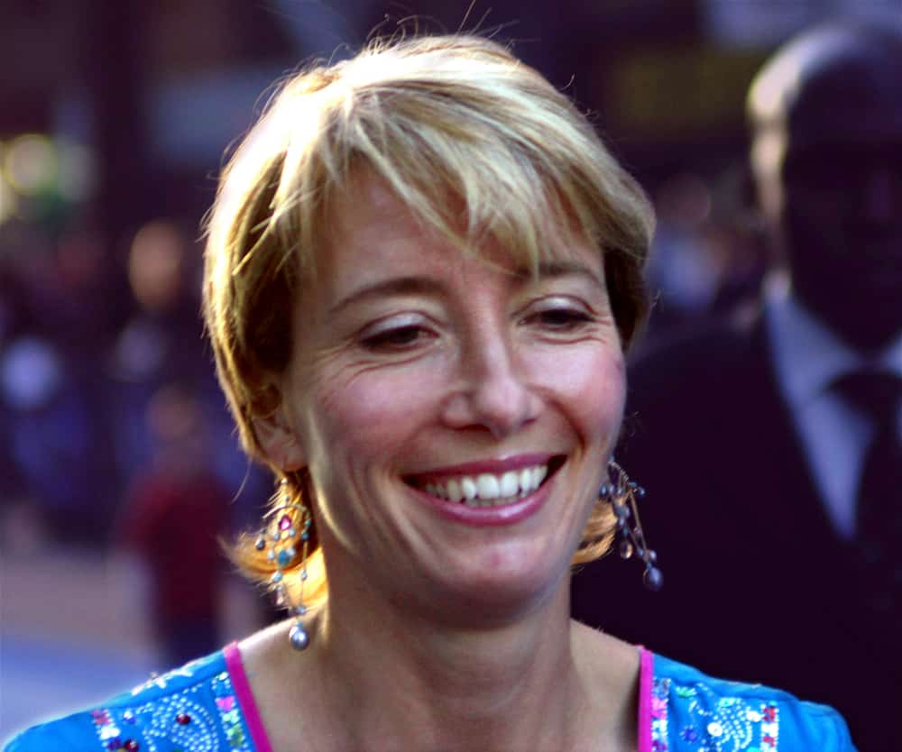 Actress Emma Thompson. Thompson is one of the most popular Irish family names. 