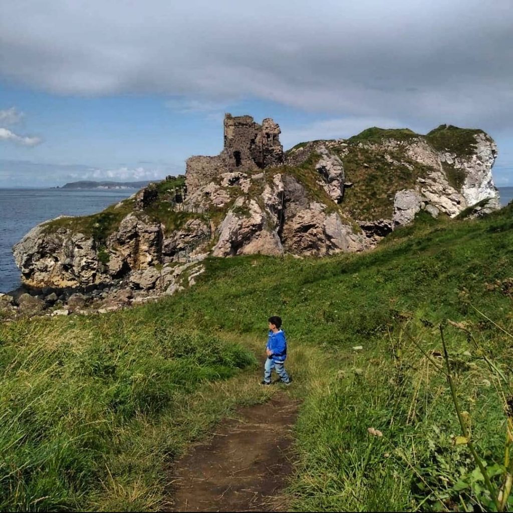 Kinbane Castle is another of the top Belfast to the Giant's Causeway stops along the way.