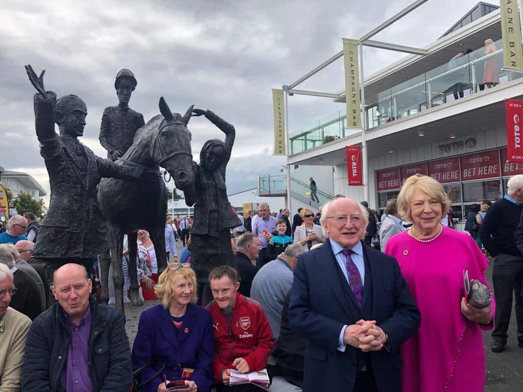 Leading in the Winner Statue (Galway Races, Co. Galway) – one of the most popular sports statues in Ireland