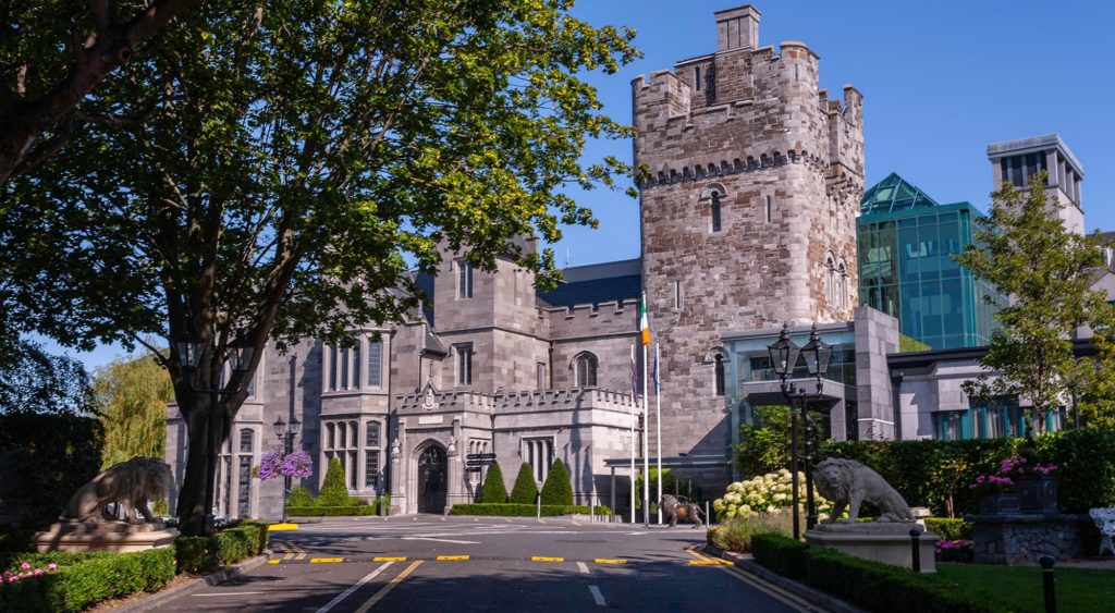 Clontarf Castle is a hotel built on historic lands.