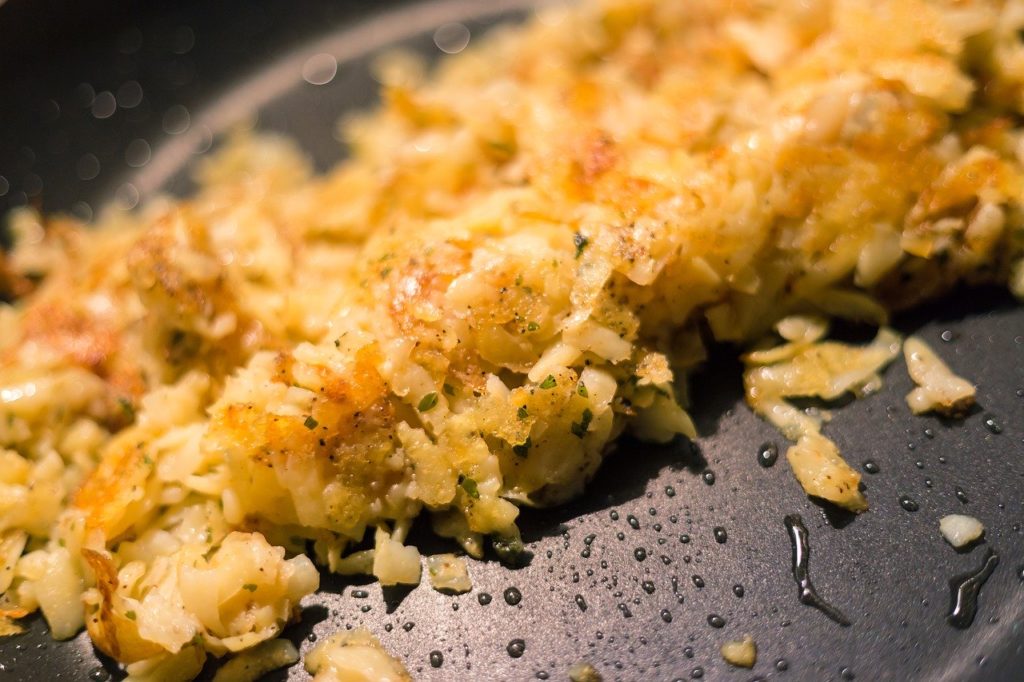 Hash browns are delicious and should be included in every traditional fry.