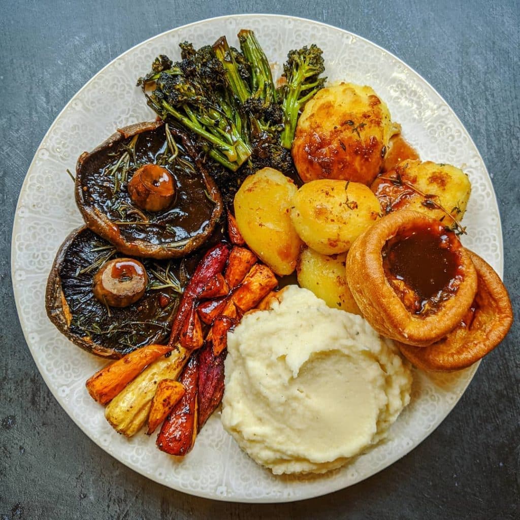 A vegetarian Sunday roast sounds great, another of the top delicious Irish vegetarian dishes.