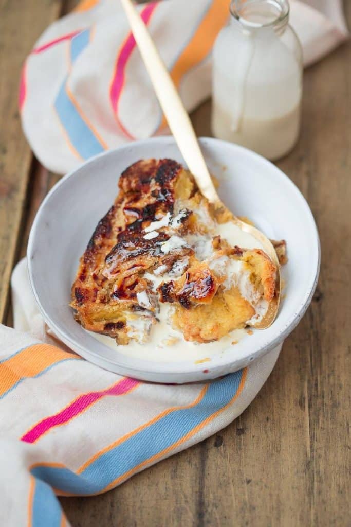Brioche bread and butter pudding is a delicious treat enjoyed by many Irish people.