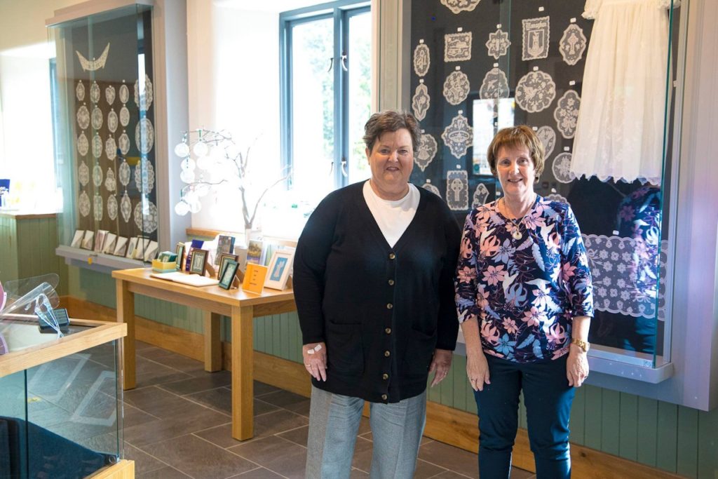 Elizabeth and Geraldine are the women to go to at the lace gallery.
