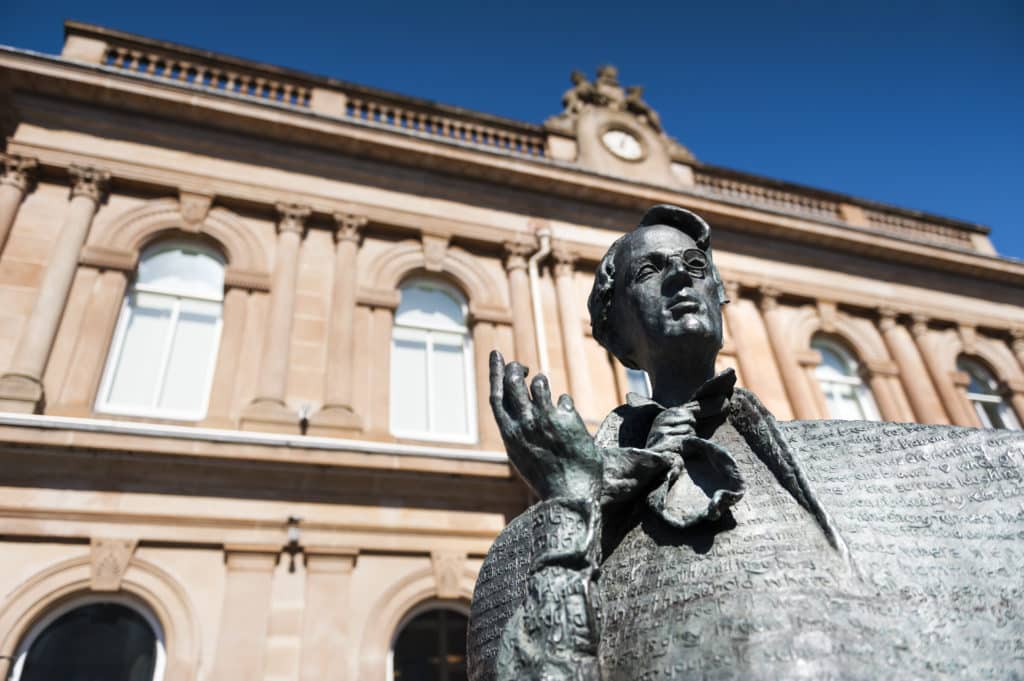 Check out this Yeats statue.