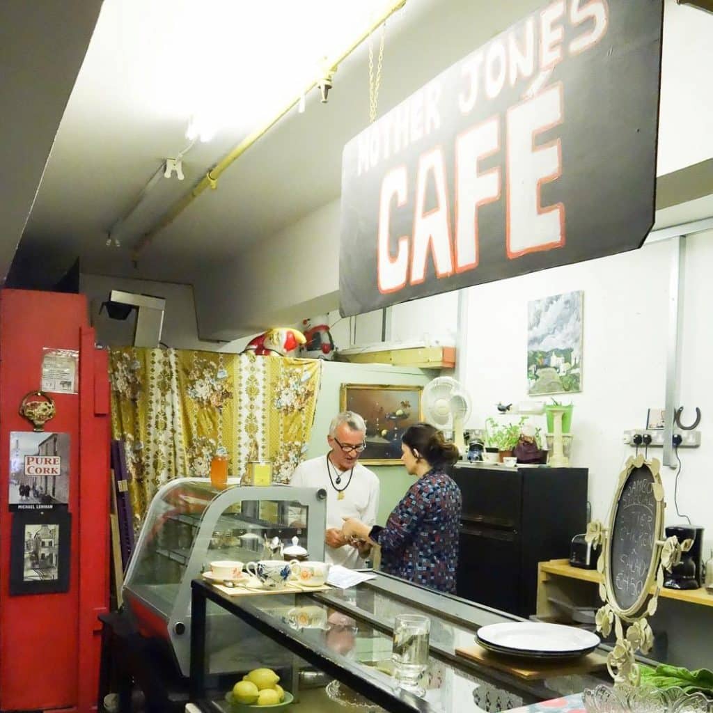 The cafe at Mother Jones' Flea Market is a great spot.