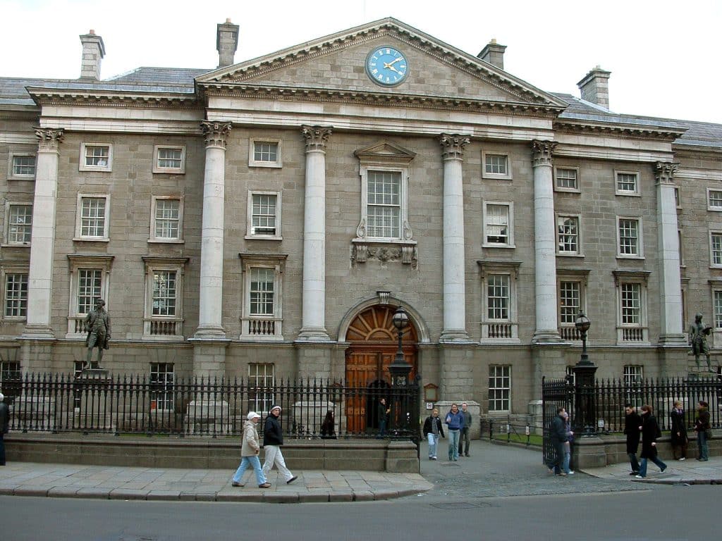 Topping our list of the best colleges in Ireland is Trinity College Dublin.