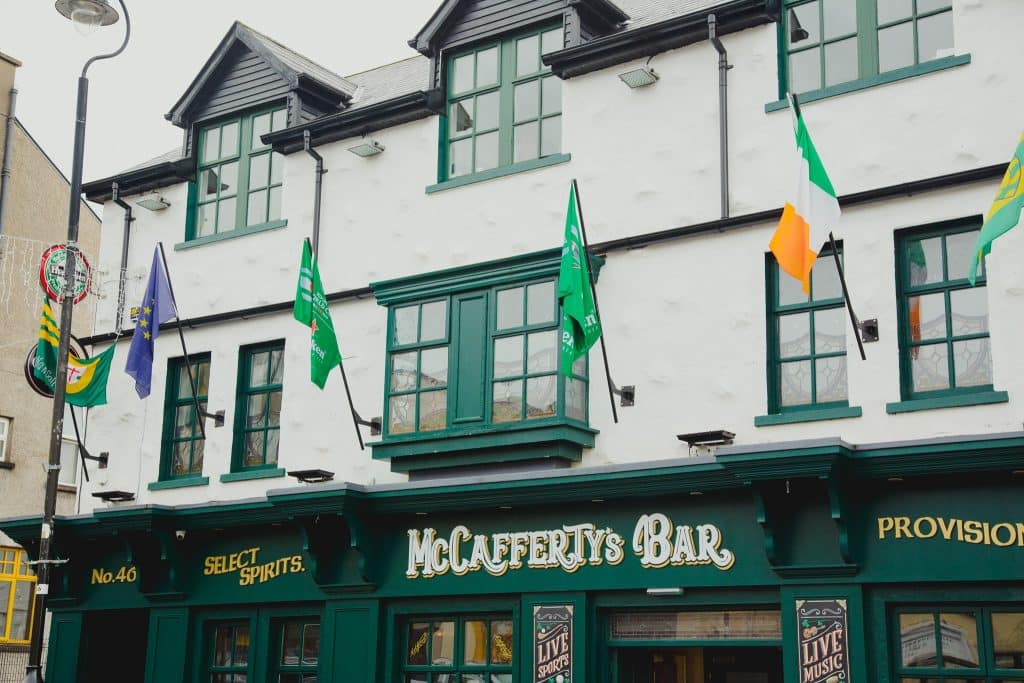 Enjoy a drink at McCafferty's Bar.