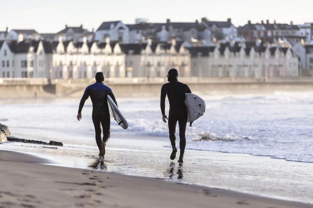 Take to the waves at one of the beaches.