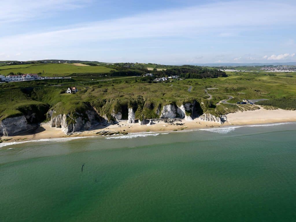 Whiterocks is a beautiful white sand beach.