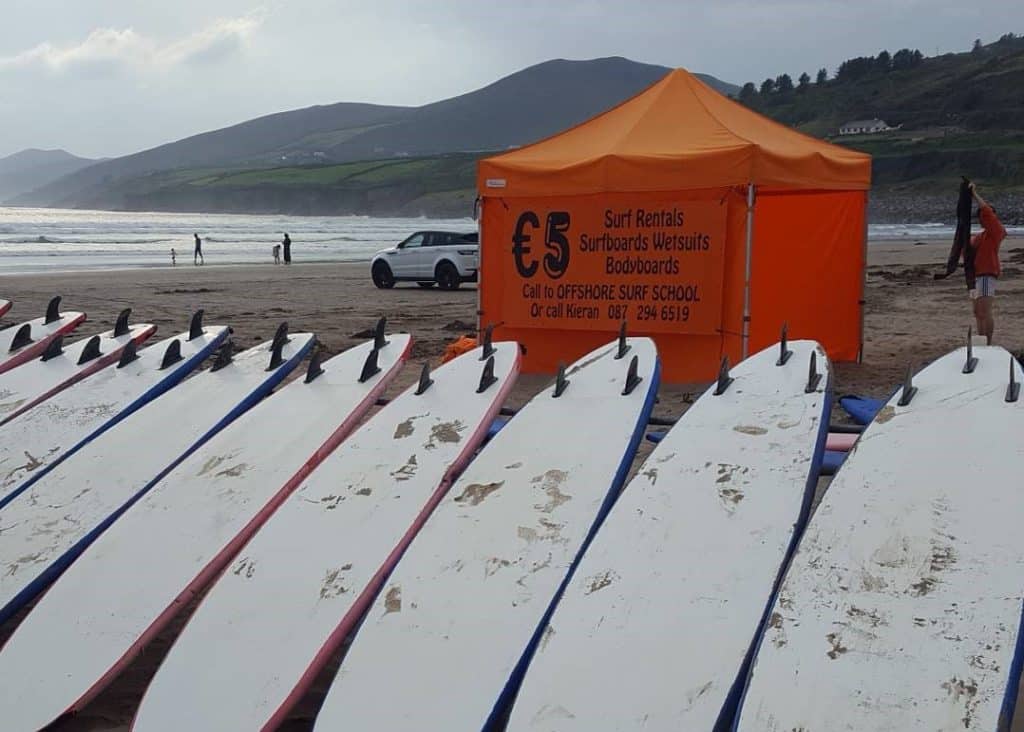 Inch beach is one of the best surfing spots in Ireland.