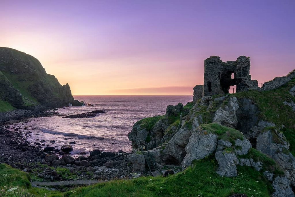 If you haven’t quite had your fill of historic castles, we recommend making the trip to Kinbane Head and Kinbane Castle.