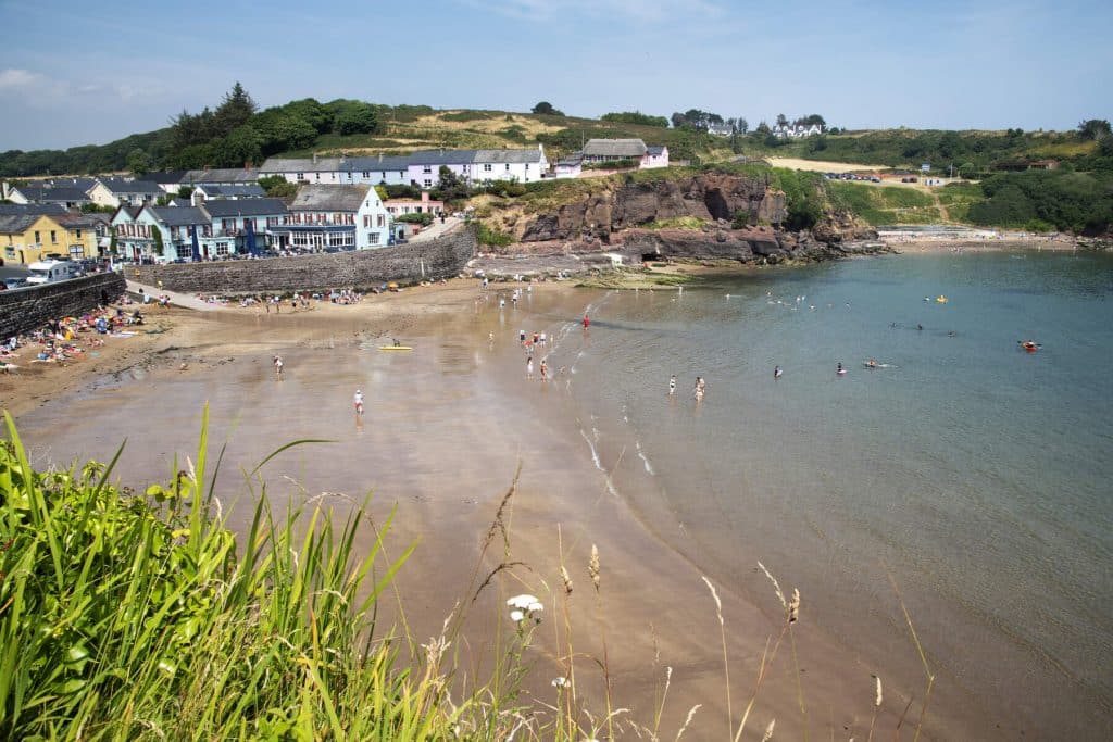 The beach at Dunmore East.