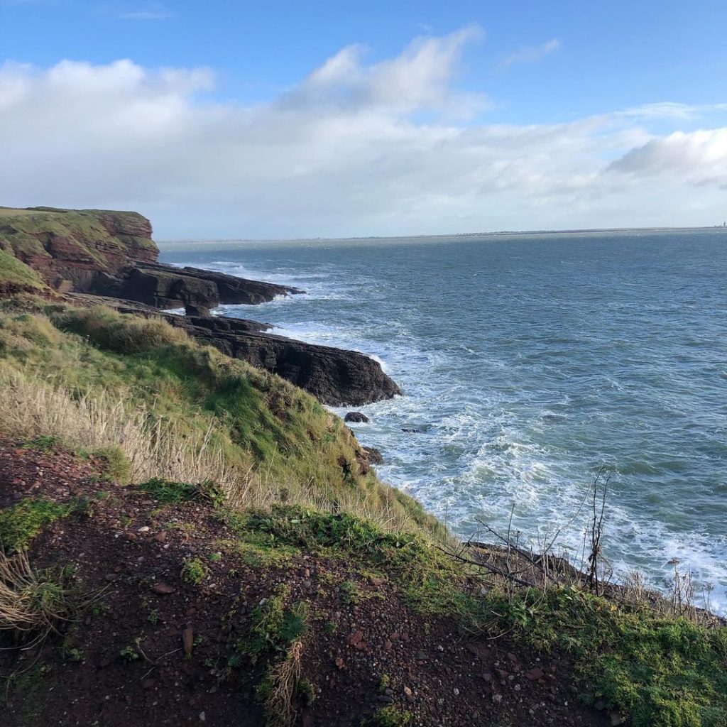 Dunmore Cliffs are one of the best places to visit in Ireland in the autumn.