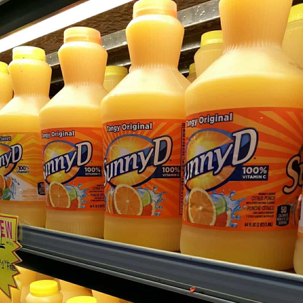 Sunny Delight is one of the Irish foods you will remember from childhood.
