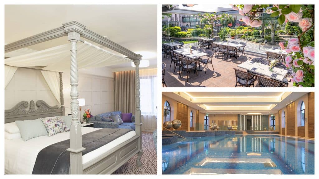 Book a night at the Castlecourt Hotel.